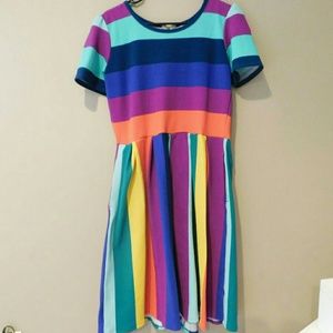 Beautiful Colorful Amelia pleated skirt Dress!